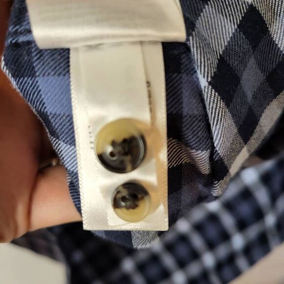 Banana Republic Mens Luxe Grant Fit Flannel Plaid Button Down Shirt Size Large - Picture 6 of 6